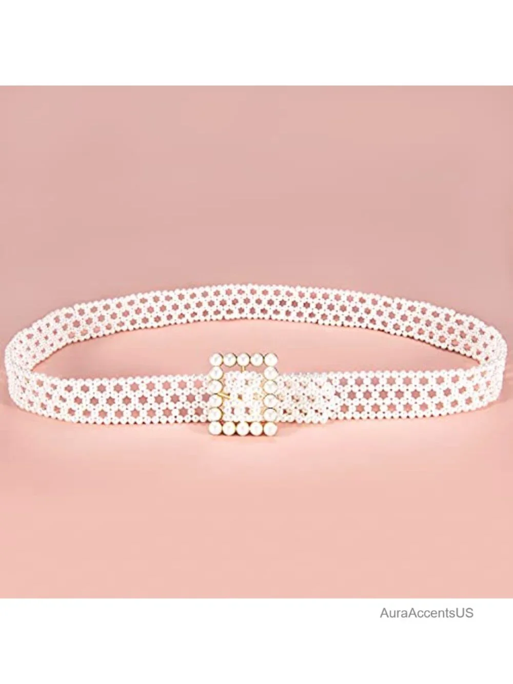 Rhinestone Pearl Belt Dress Waist Chain Bridal Waistband Formal Buckle
